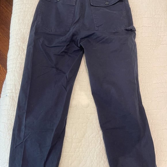 Sunday Best Navy Blue High-Rise Cargo Pants - Picture 4 of 4